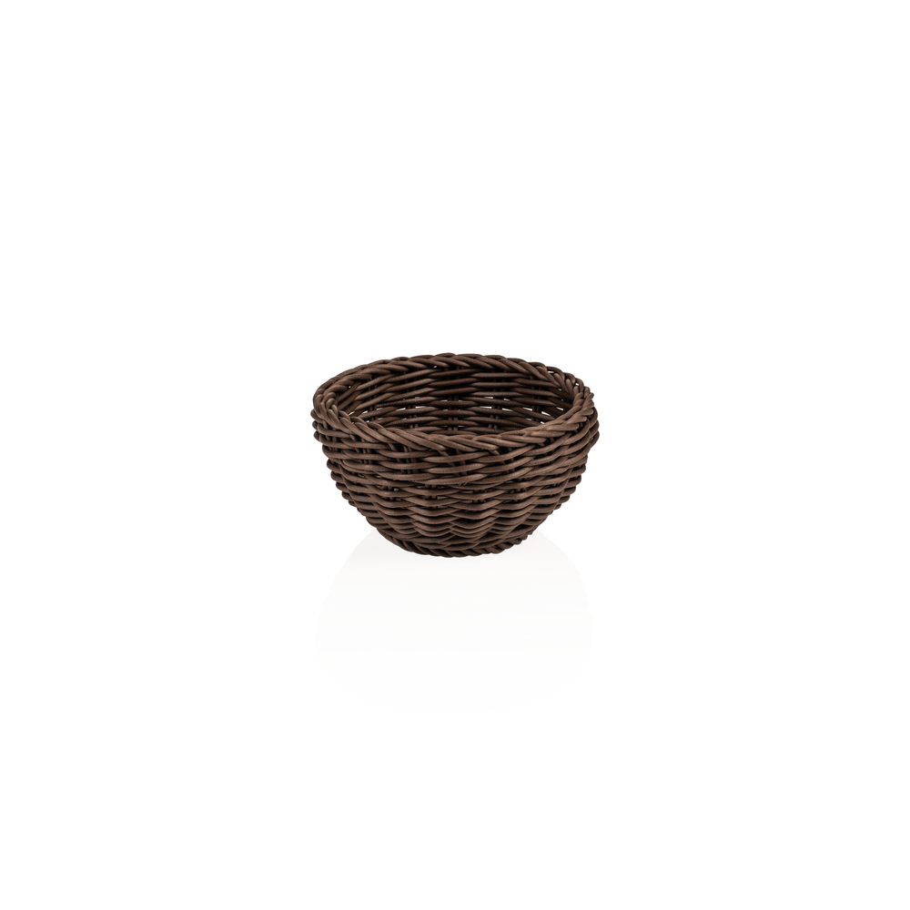 WAS Korb WEAVER PRO Tischkörbe, Ø 16 cm, Höhe 8 cm, braun, Polypropylen