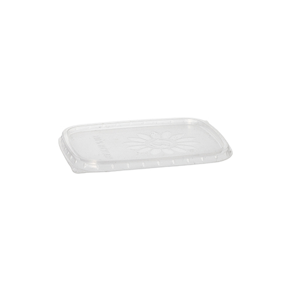 Papstar für Verpackungsbecher, PP eckig 8,1 x 10,8 cm transparent