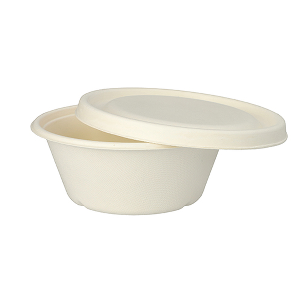 Papstar Schalen, Zuckerrohr "pure" 750 ml Ø 17 cm · 6,5 cm weiss