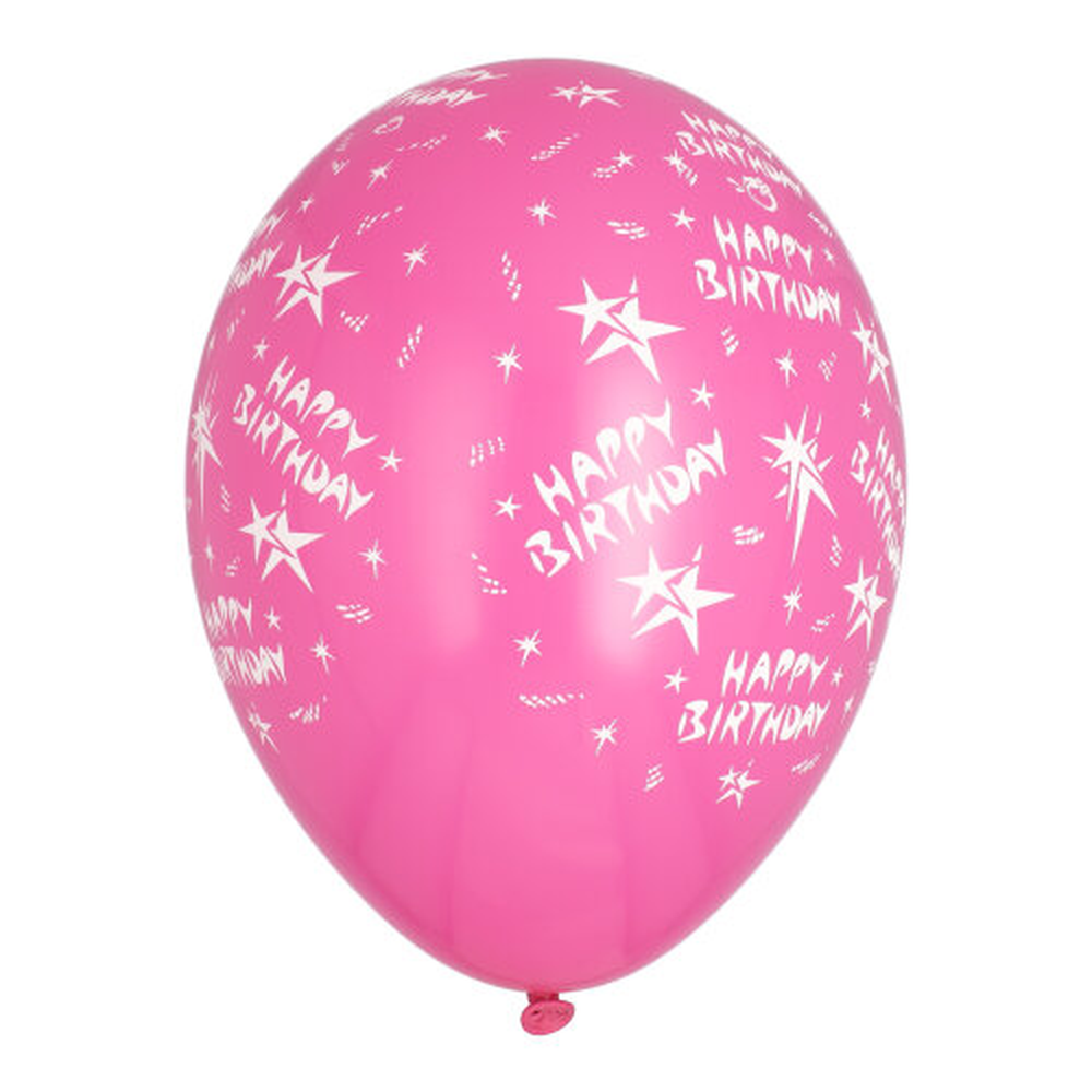 Papstar Luftballons Ø 29 cm farbig sortiert "Happy Birthday"