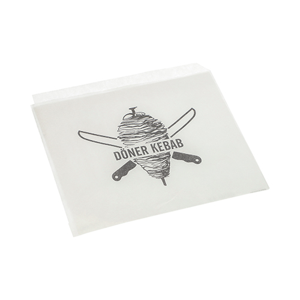 Papstar Döner-Kebab-Tüten 16 cm x 16 cm weiss
