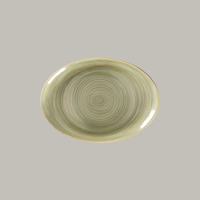 RAK Platte oval - emerald  Serie: Spot L 32 cm / W 23 cm / Ht. 3.2 cm