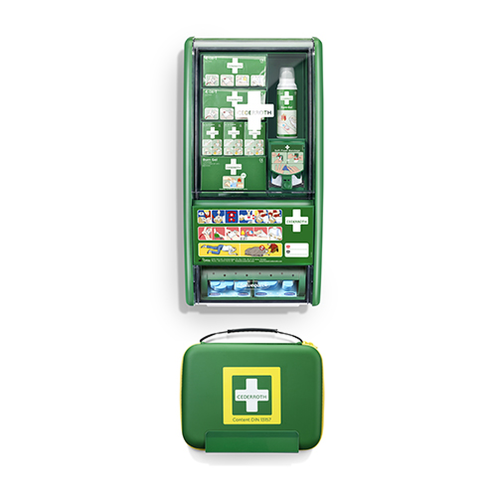 PAPSTAR First Aid & Burn Station Set DIN 13157 22,7 cm x 29,4 cm x 5