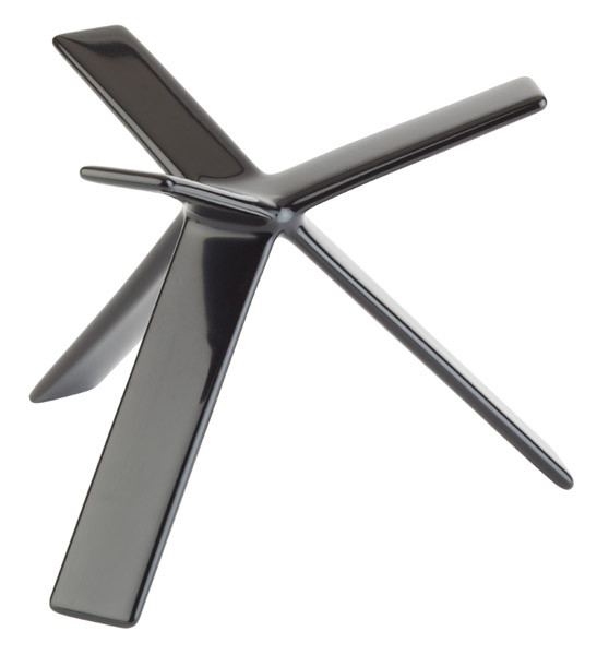 APS Buffet-Ständer -STAR- H: 12 cm , Metall, schwarz ummantelt