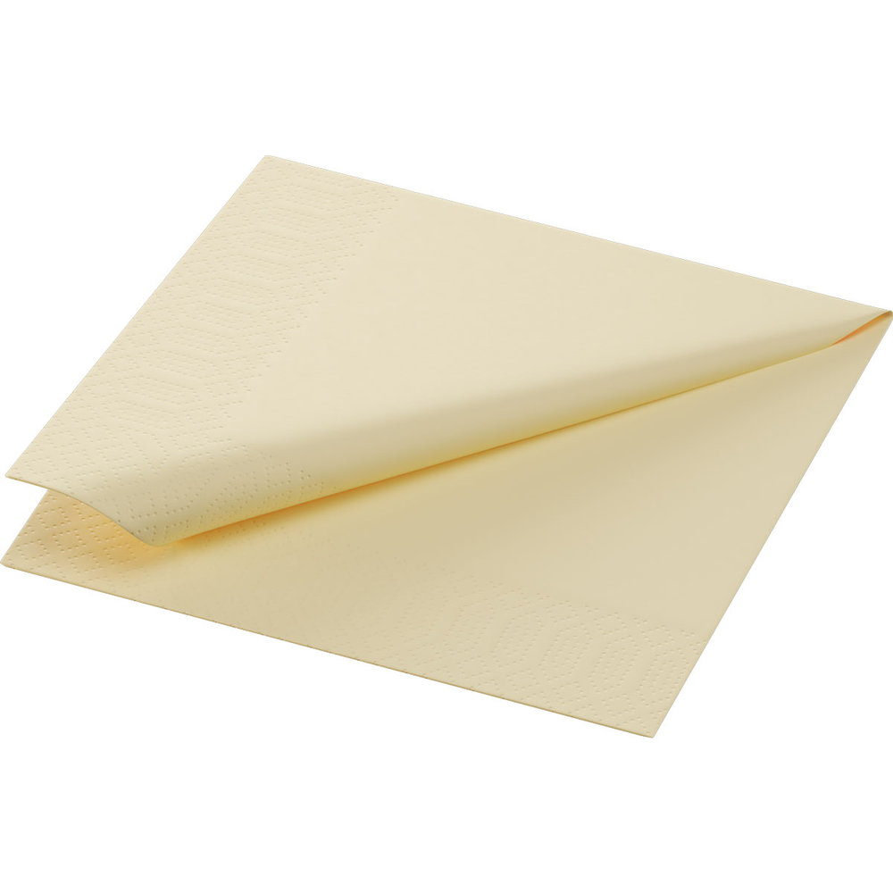 Duni Cocktailservietten 24 x 24 cm 3-lagig 1/4 Falz cream