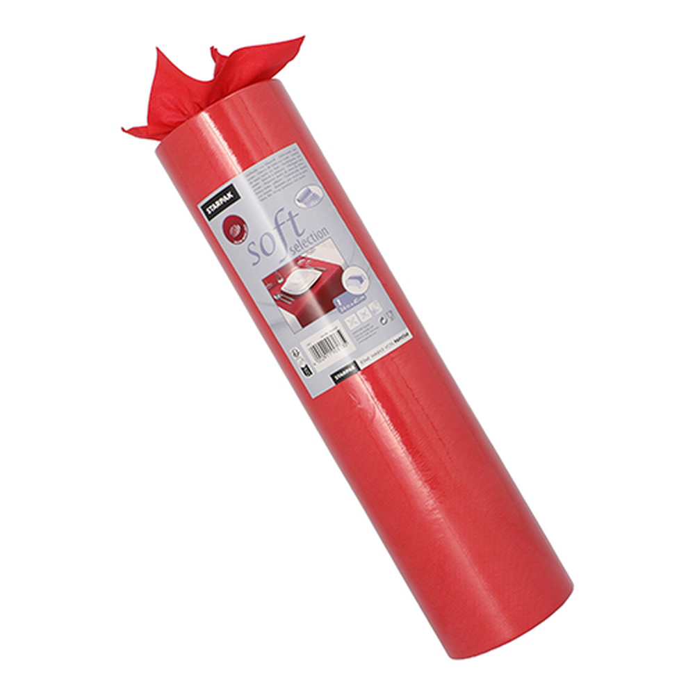 Papstar Tischläufer, stoffähnlich, Vlies "soft selection" 24 m x 40 cm rot