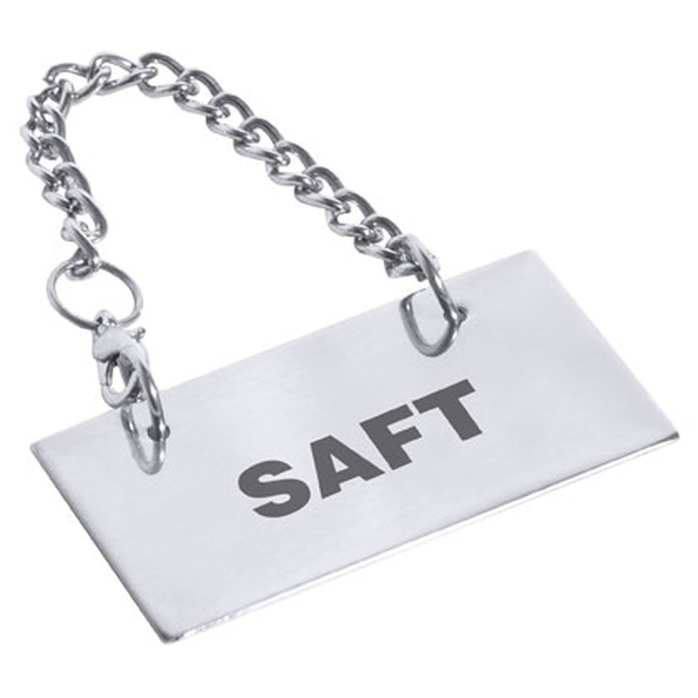 Contacto Schild für Kannen: SAFT