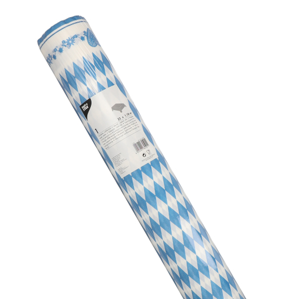 Papstar Tischdecke, stoffähnlich, Airlaid 25 m x 1,18 m "Bayrisch Blau"