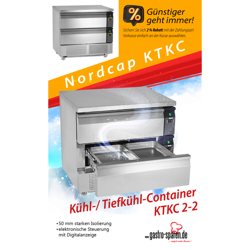 Nordcap Kühl-/ Tiefkühl-Container KTKC 2-2