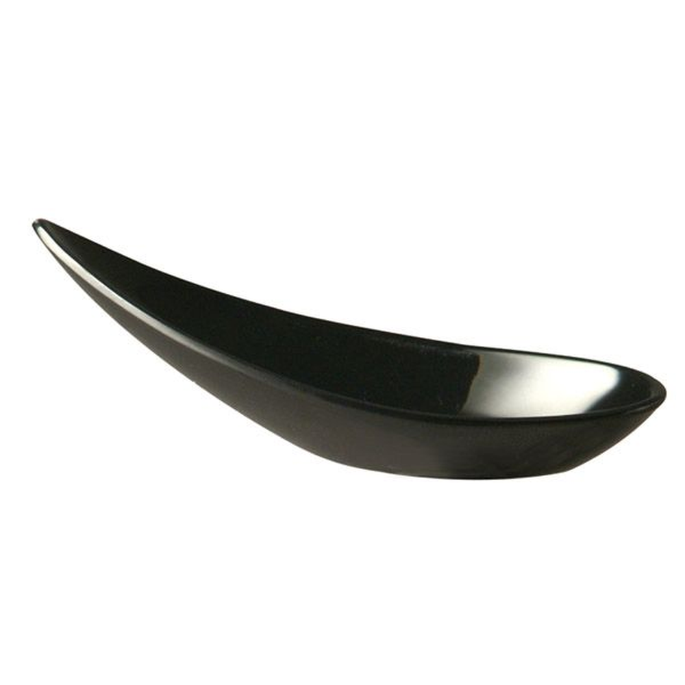 APS Fingerfood-Löffel -MING HING- 11 x 4,5 cm, H: 4 cm , Melamin, schwarz