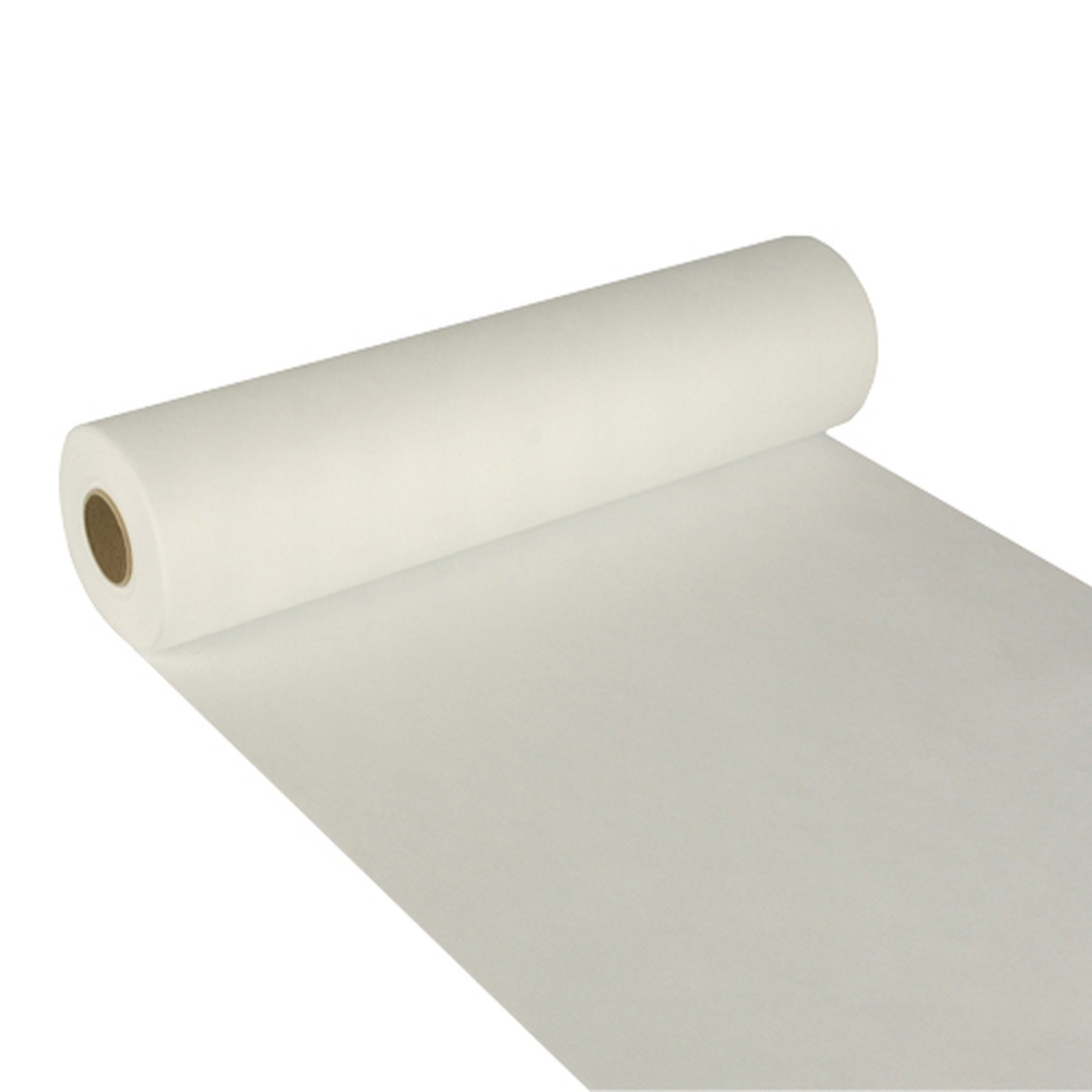 Papstar Tischläufer, stoffähnlich, Vlies "soft selection" 24 m x 40 cm weiss