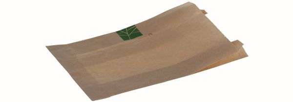 Pacovis Brotbeutel Papier, 225x140+2x30mm