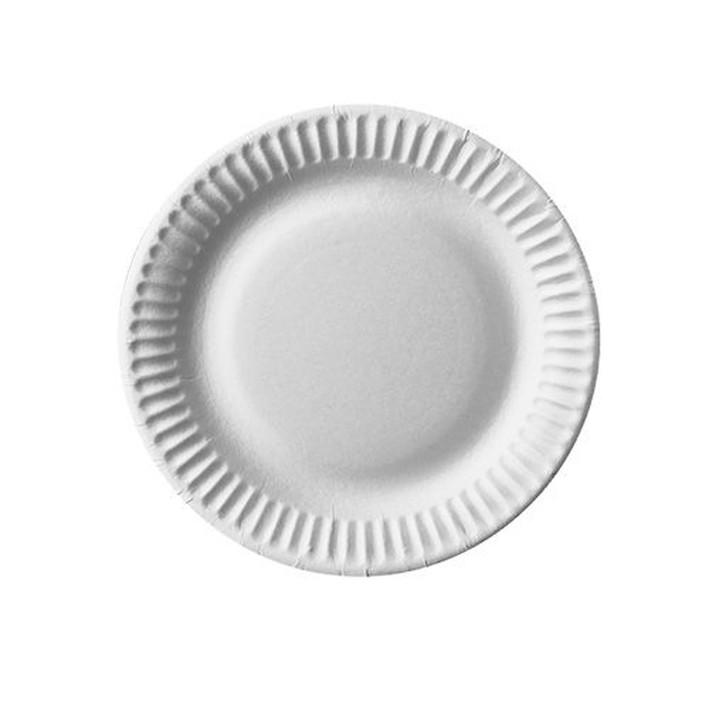 Papstar Teller, Pappe rund Ø 15 cm weiss
