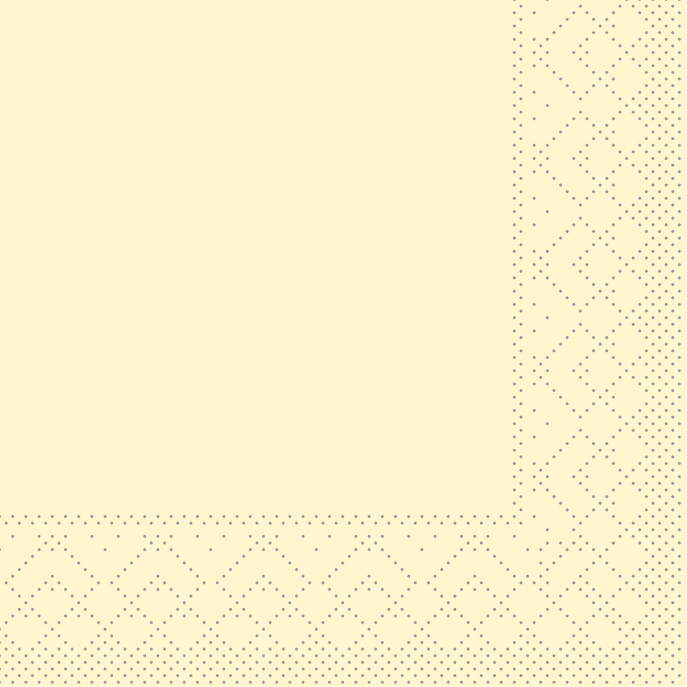 Mank Serviette Basic creme 24 x 24 cm 1/4 Falz