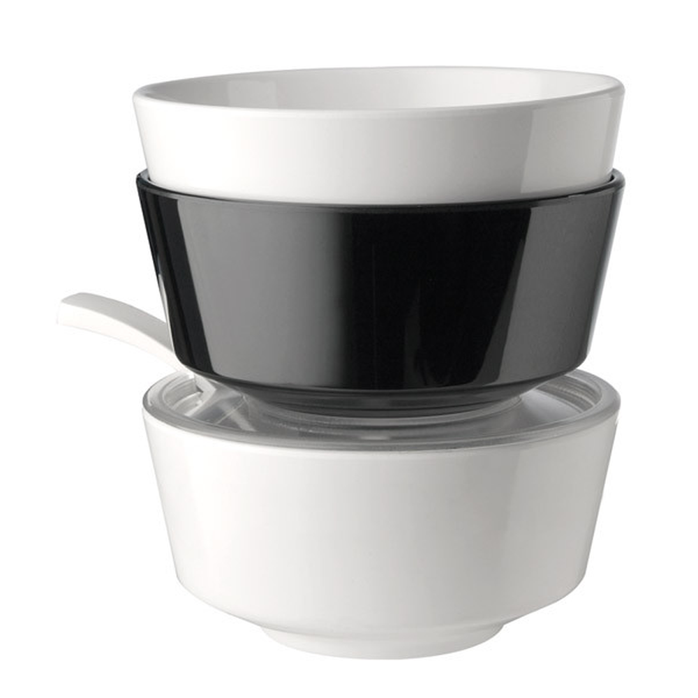APS Schale, rund -FLOAT- Ø 20,5 cm, H: 10 cm , Melamin, weiß, 1,9 Liter
