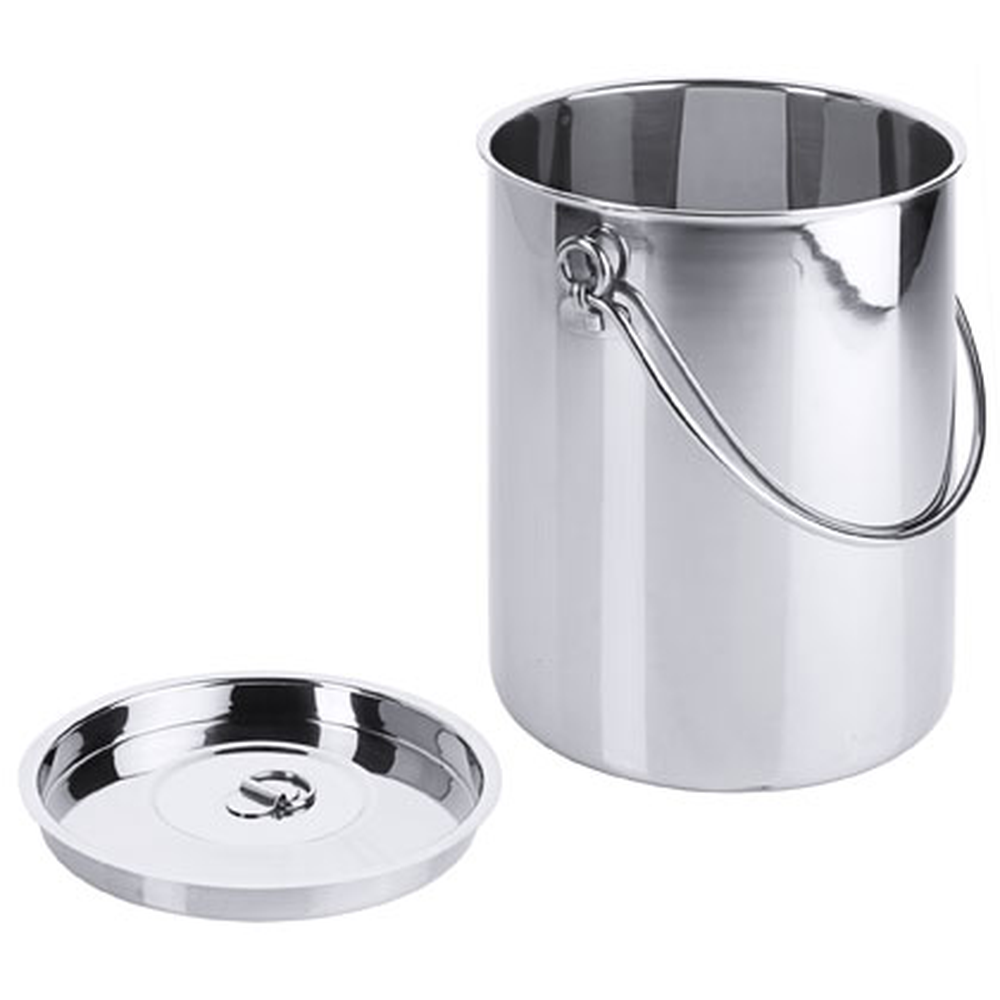Contacto Eimer, zylindrisch 5 l ohne Bodenreifen, mit Deckel