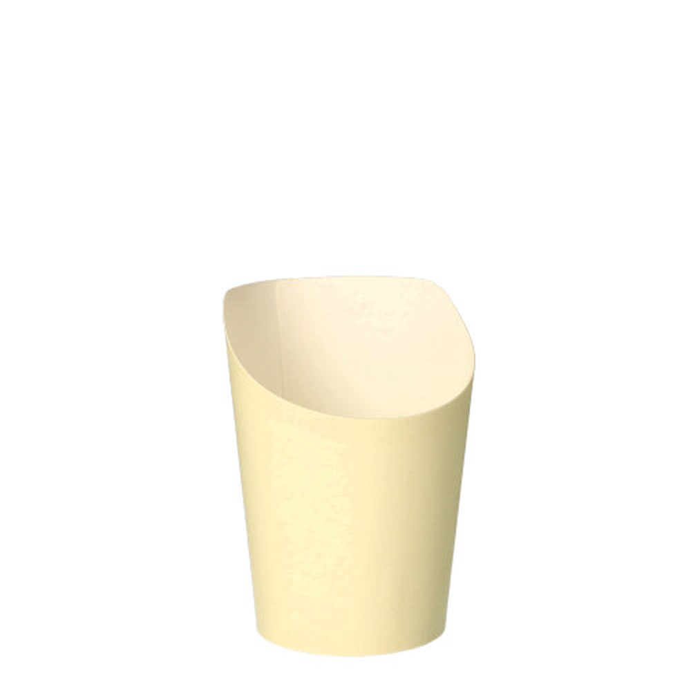 Papstar Snackbecher, Pappe "To Go" 0,16 l Ø 7,5 cm · 9,9 cm beige