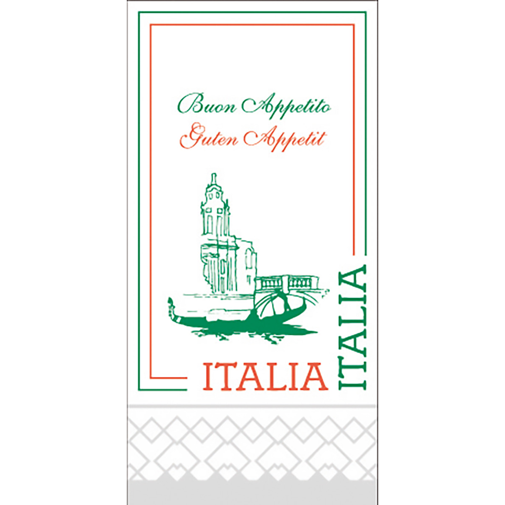 Mank Serviette Italia 40 x 40 cm 1/8 Falz