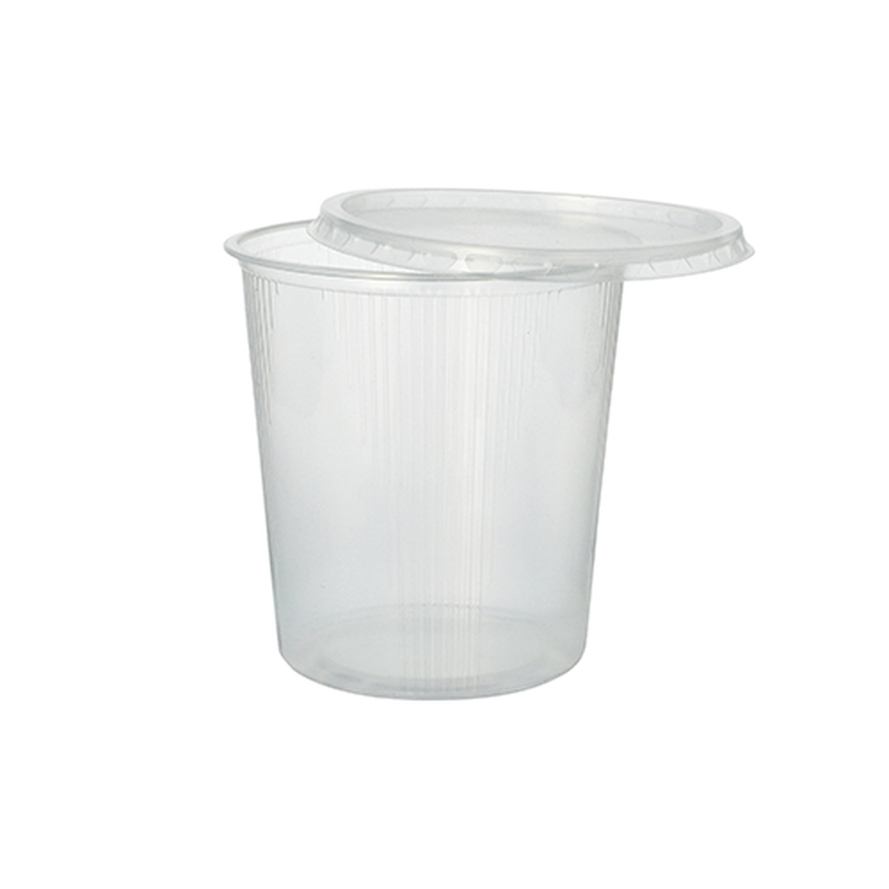 Papstar Verpackungsbecher, PP rund 500 ml Ø 10,1 cm · 10,3 cm transparent