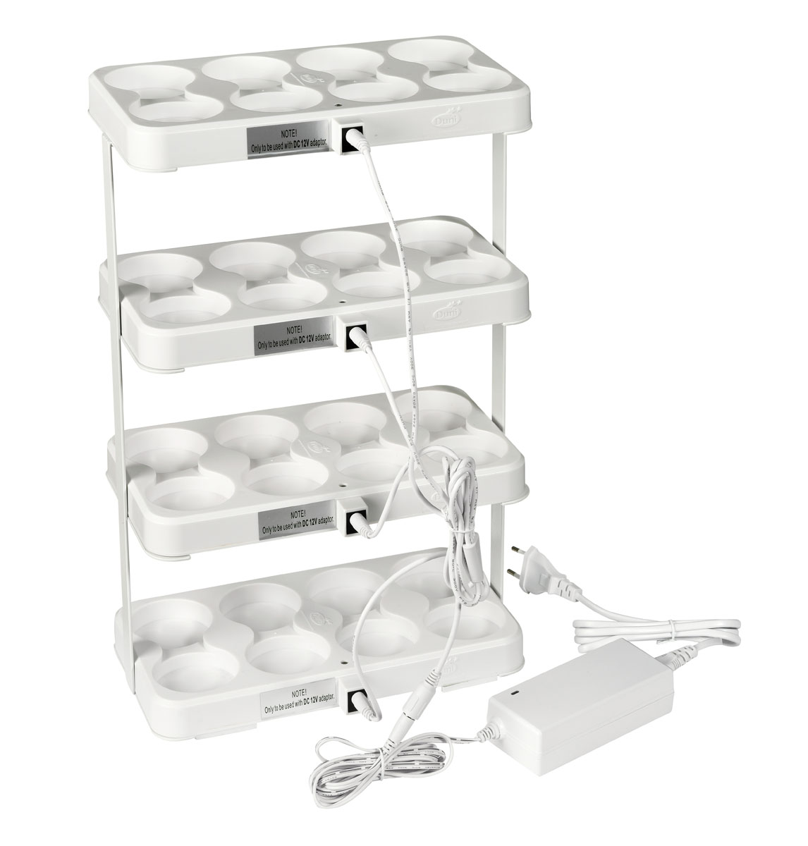 Duni LED-Stapelstation für 4 Sets à 8 430 x 255 mm weiß