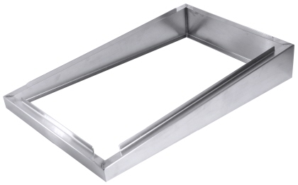 Contacto Edelstahlrahmen für GN 1/1 schräg von 4,5 auf 10 cm