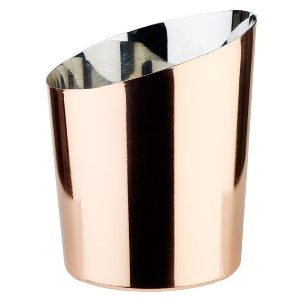 APS Servier-Eimer / -Becher Ø 9,5 cm, H: 8,5 / 11,5 cm , Edelstahl, Kupfer-Look