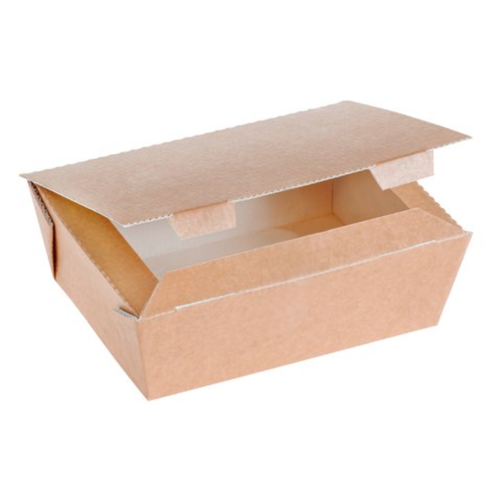 Pacovis Food Box Kraft braun gross, 120x160x60mm