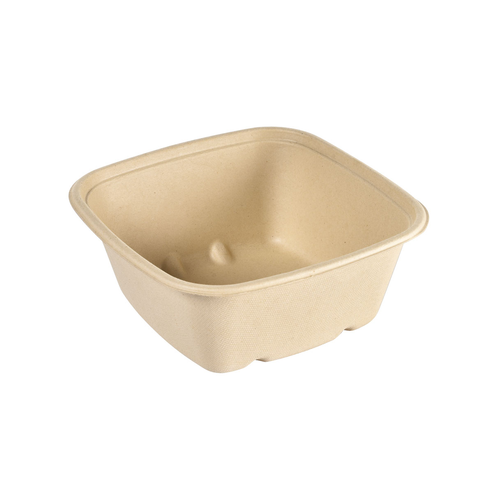 Duni Baggasse Bowl CUBE SQUARE 1200ml 181 x 181 x 73 mm