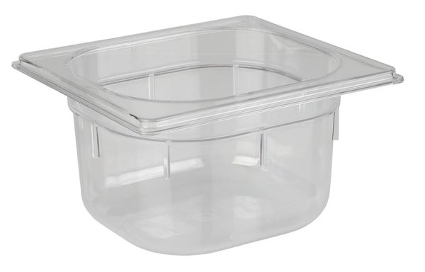 APS GN 1/6 Behälter 17,6 x 16,2 cm, Tiefe: 100 mm , Polycarbonat, 1,5 Liter