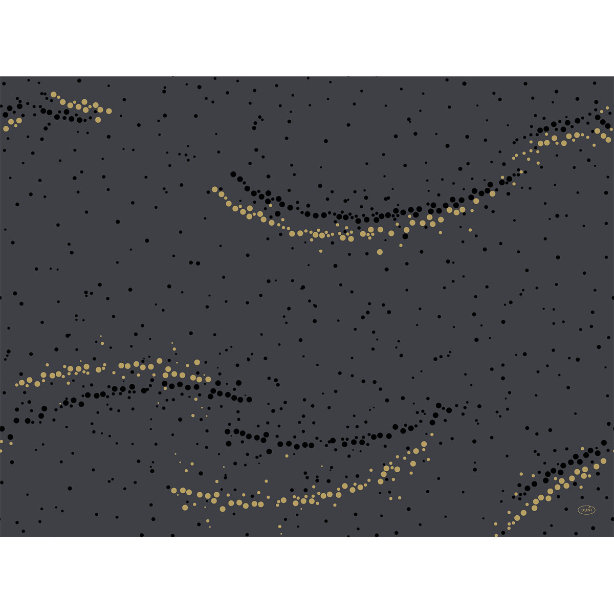 Duni Dunicel-Tischsets 30 x 40 cm Golden Stardust black          Winter 2022