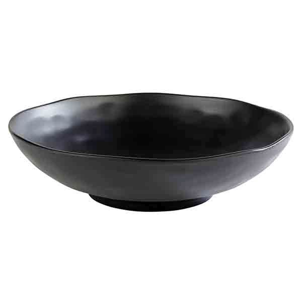 APS Schale -ZEN- Ø 31 cm, H: 8,5 cm , Melamin, schwarz, Steinoptik