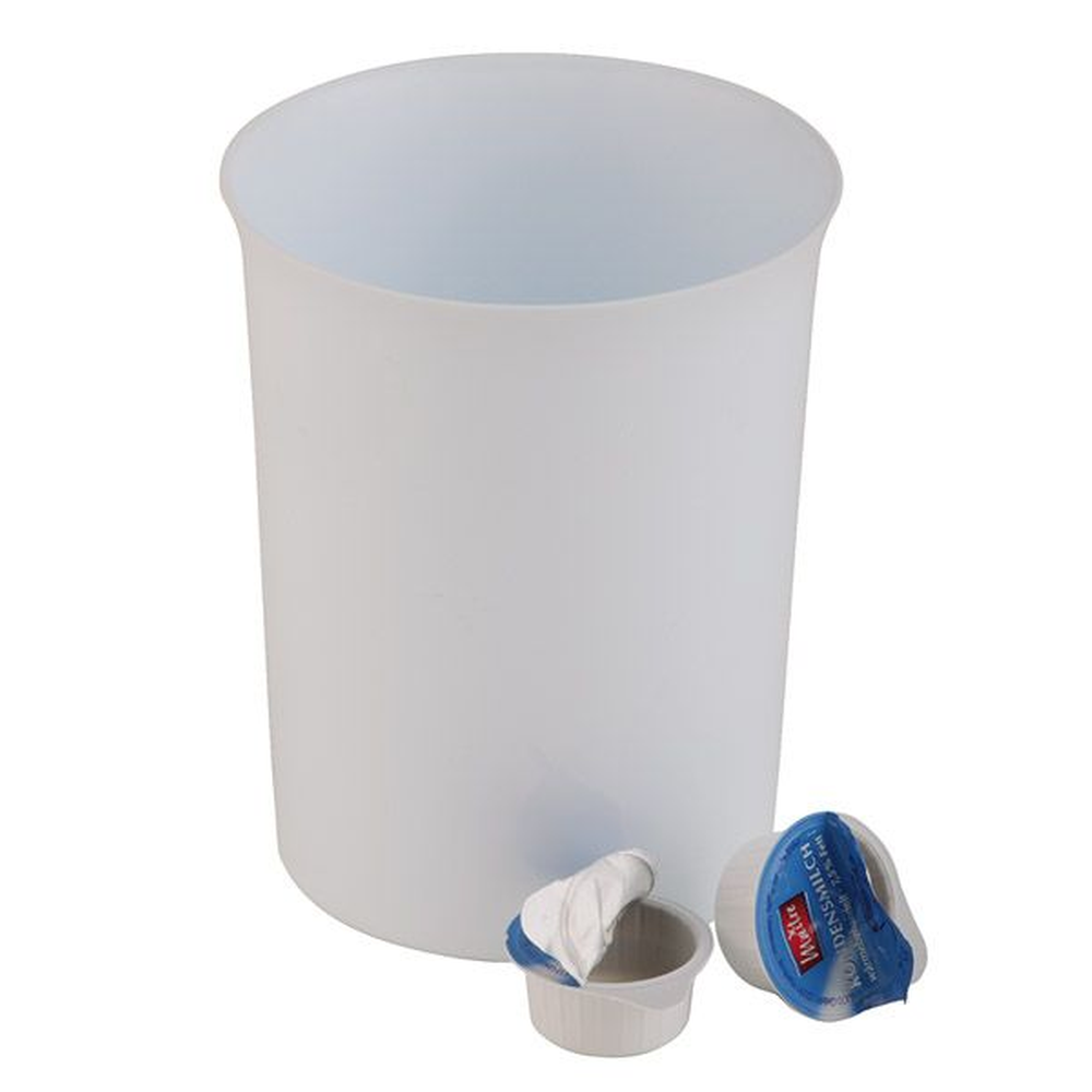 APS Tischrestebehälter Ø 11 cm, H: 14 cm, 0,9 LiterPolypropylen, weiß