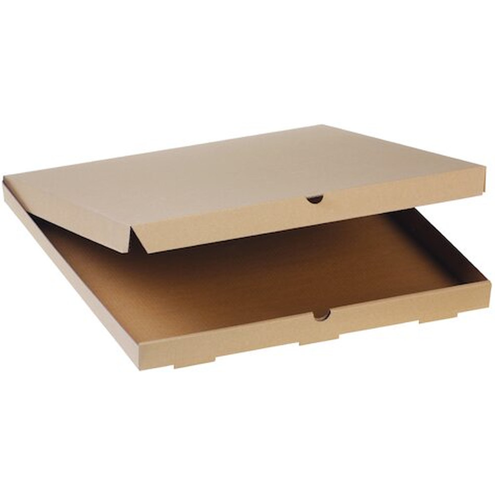 Pacovis Pizzakarton Kraft braun, 32x32x3cm