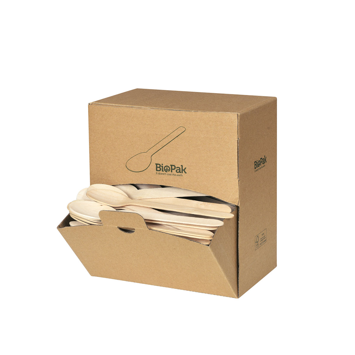 Duni NEU Holz Löffel 160mm, Spenderbox 160 mm