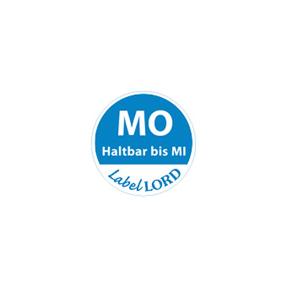 PAPSTAR LabelLord HACCP Lebensmitteletiketten Ø 19 mm blau Aqualabel MO