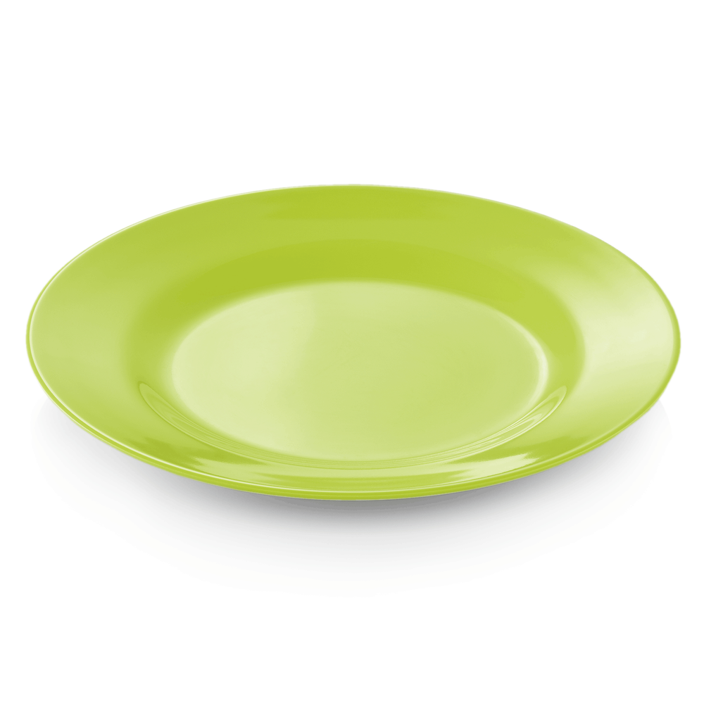 WAS Teller, flach, Ø 23 cm, grün, Set á 12 Stück, Melamin