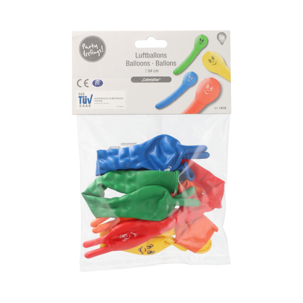Papstar Luftballons farbig sortiert "Caterpillar"