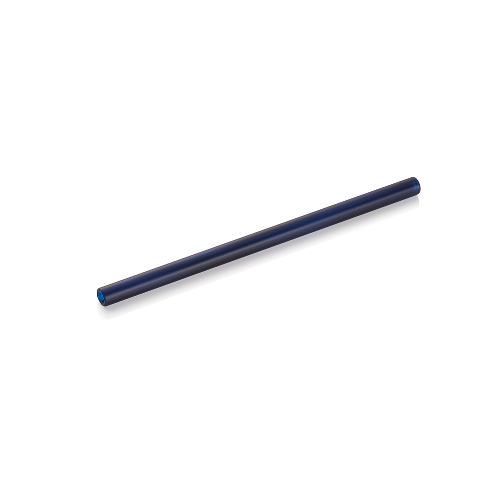 WAS Glastrinkhalm mit Bürste Set NOCTURN, 15 cm, Ø 8 mm, blue, Set á 50 Stück, G