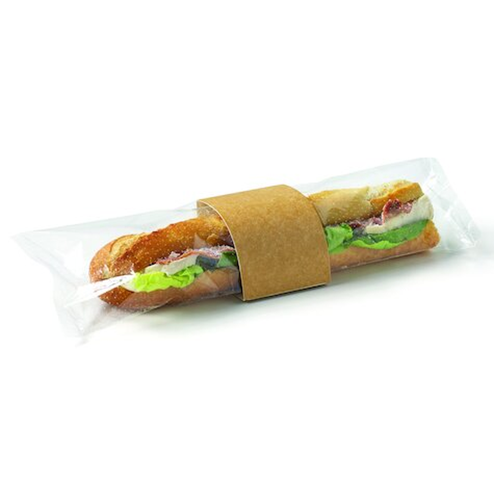 Pacovis Baguette with Perforated Film, 168, Kraft, Folie 35cm