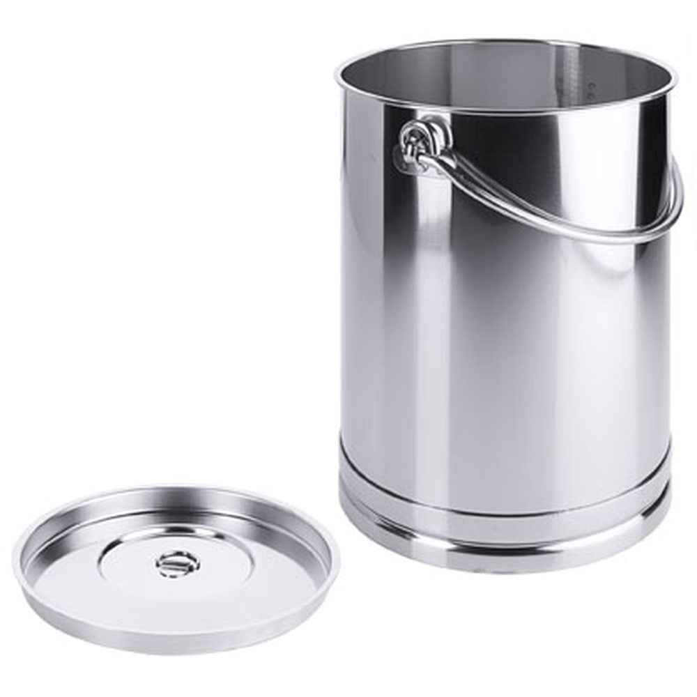Contacto Eimer, zylindrisch 10 l mit Bodenreifen und Deckel
