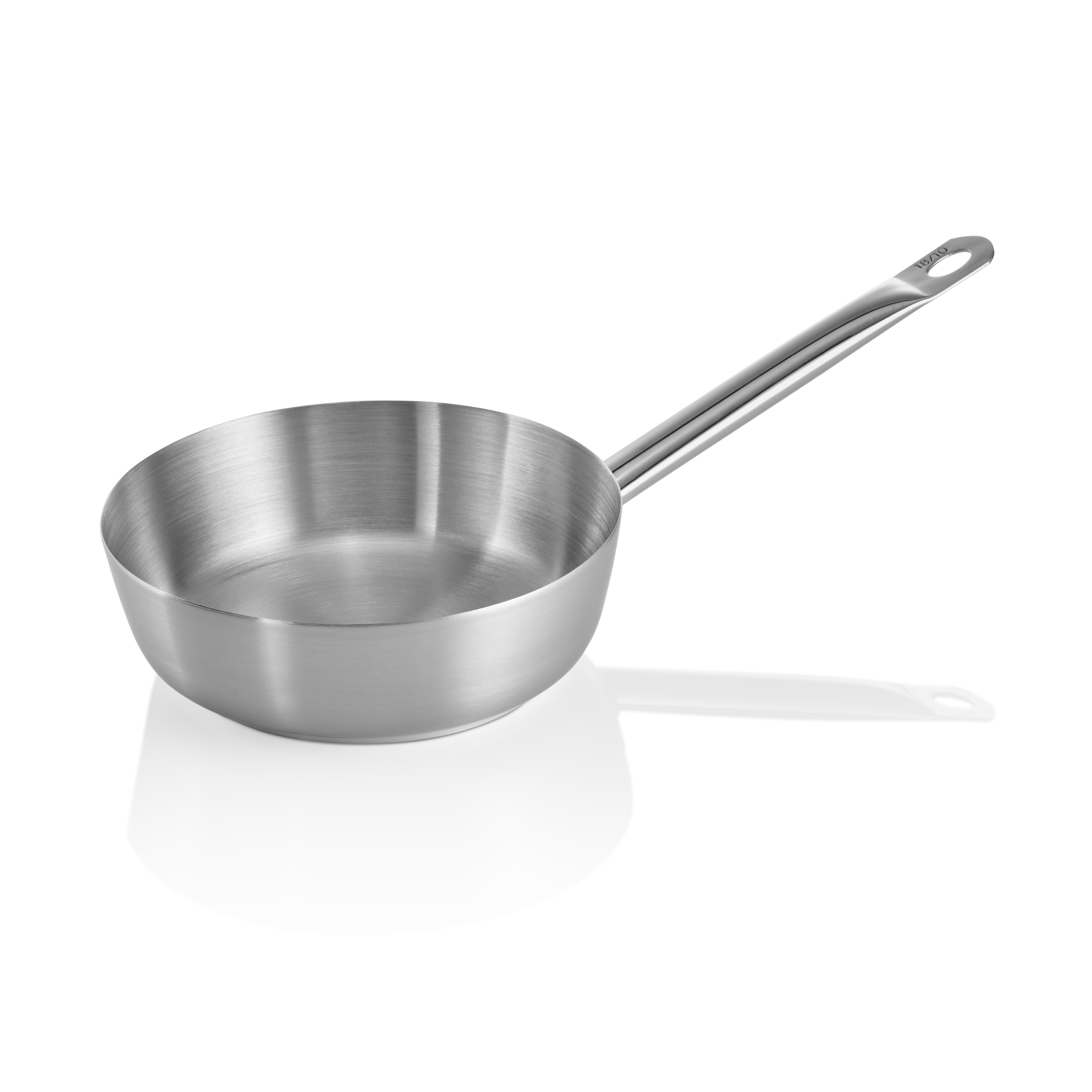WAS Sauteuse COOKWARE 21, Ø 20 cm, 1,5 ltr., mit glattem Rand, Chromnickelstahl 