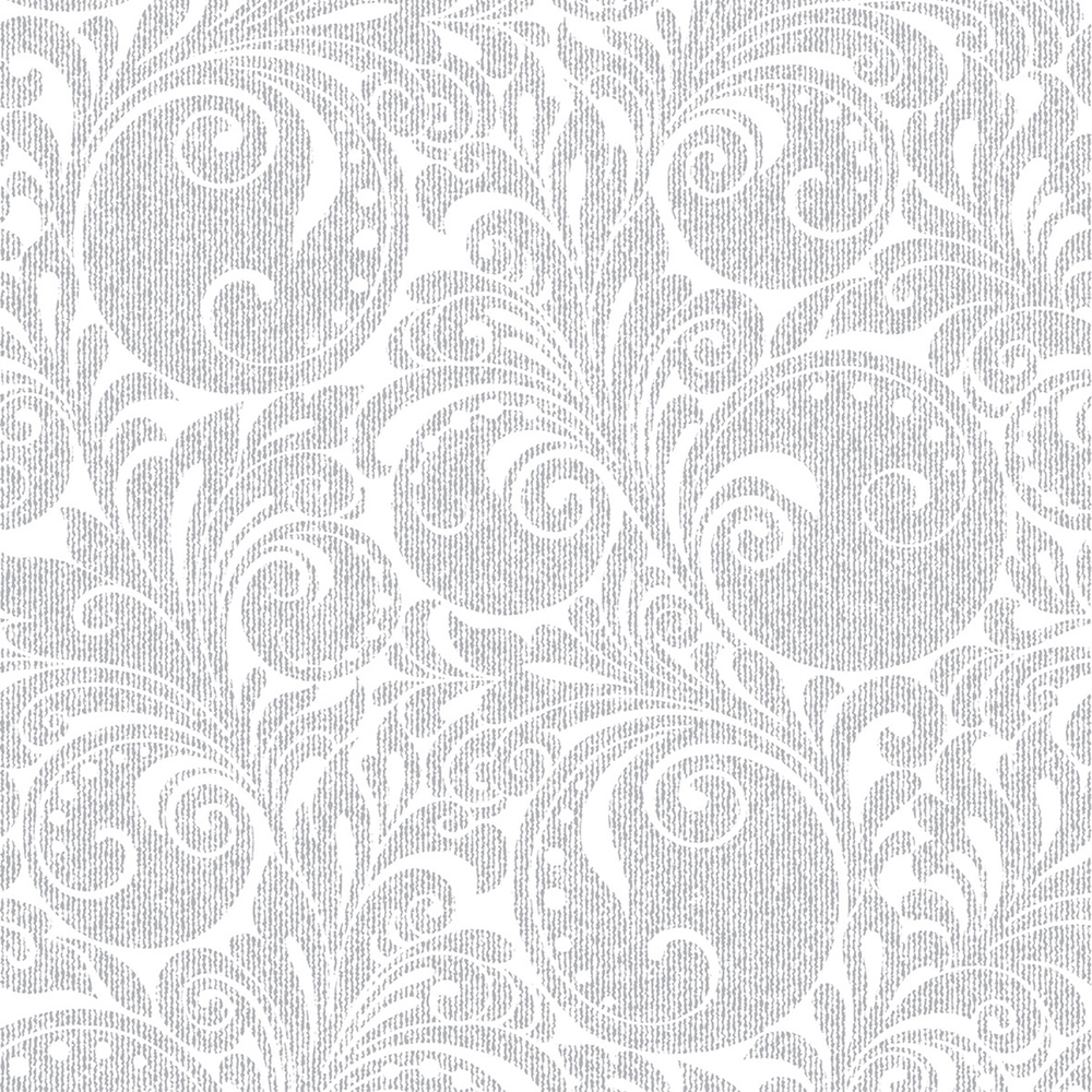 Mank Serviette Jordan weiss-silber 40 x 40 cm 1/4 Falz