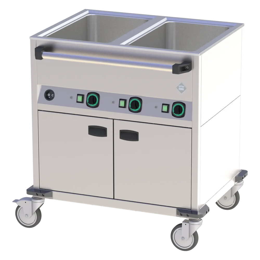 RM Gastro Bain Marie fahrbar elektrisch GN 2-1/1 verkleidet beheizbar Steuerung