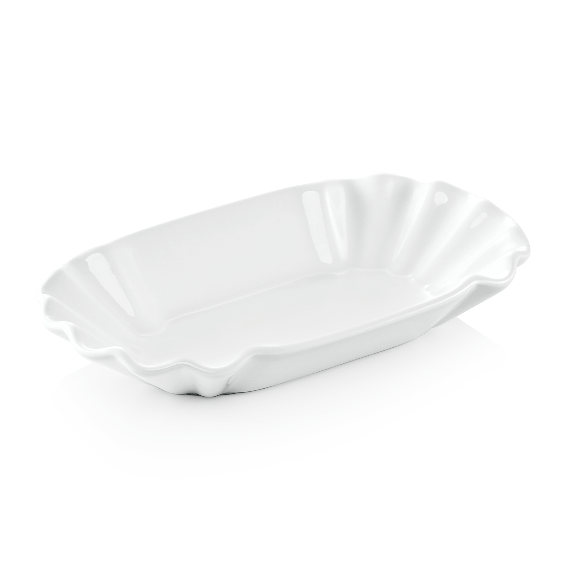 WAS Pommesschale Set, 20 x 11 x 3 cm, Set á 6 Stück, Porzellan
