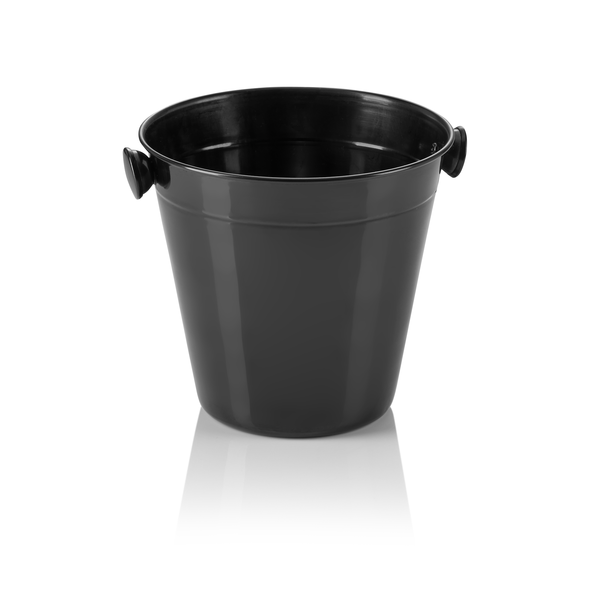 WAS Mini Eiseimer, Ø 14 cm, Höhe 13 cm, 1 ltr., PVD black, Chromnickelstahl