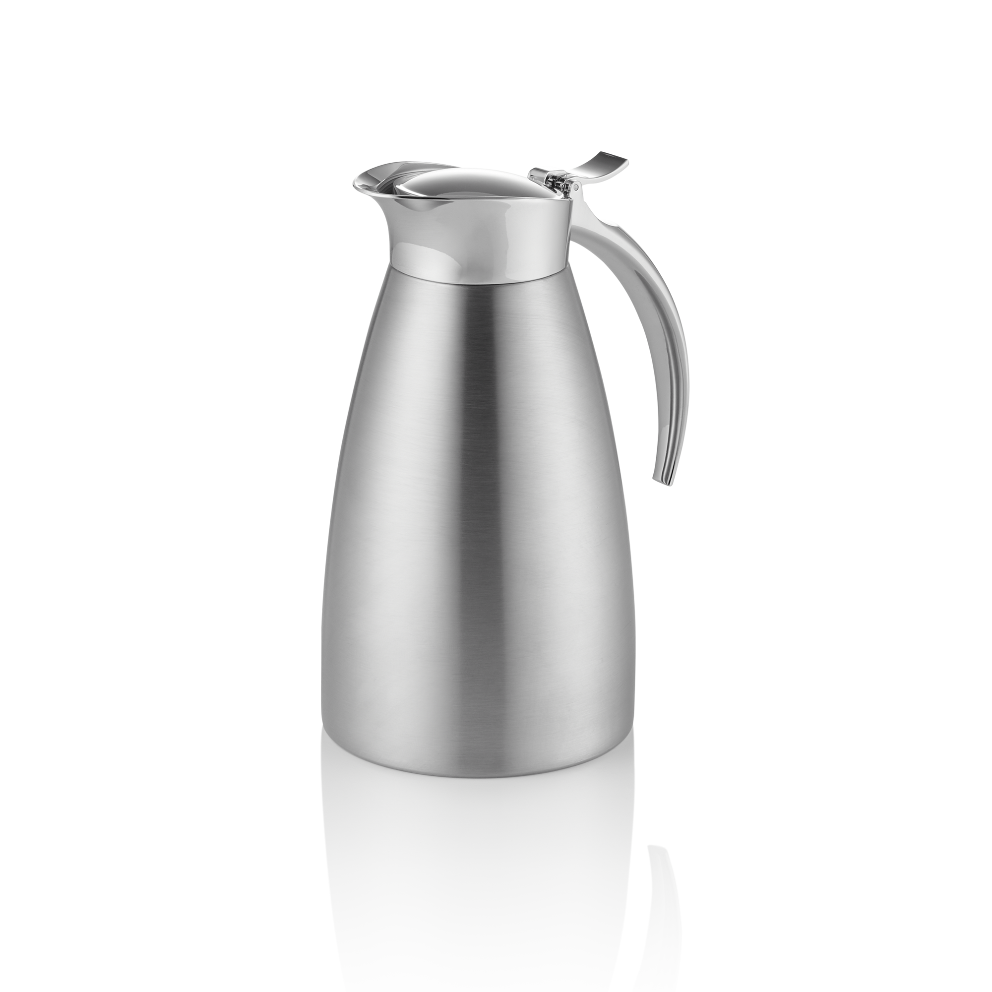 WAS Isolierkanne, 0,6 ltr., Ø 10,5 cm, Höhe 19,5 cm, Chromnickelstahl 18/8