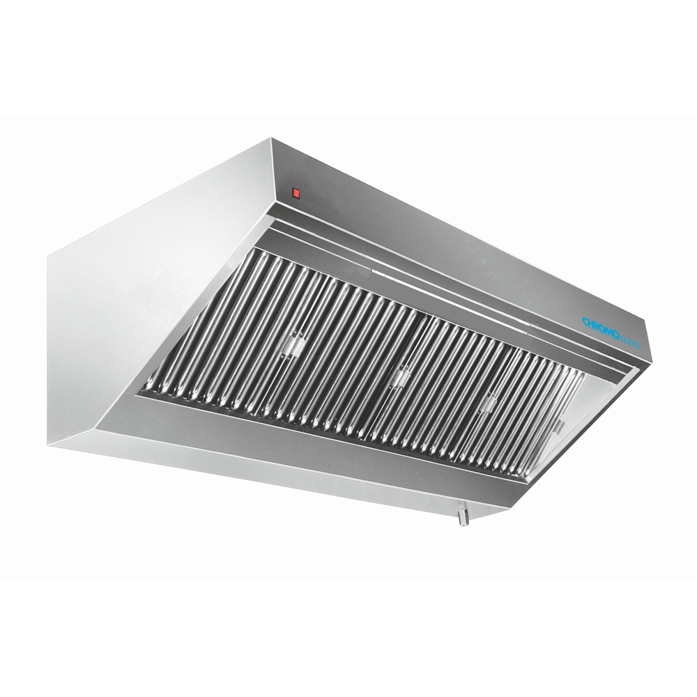 Chromonorm Wandhaube mit Beleuchtung - 1800x900x450 mm