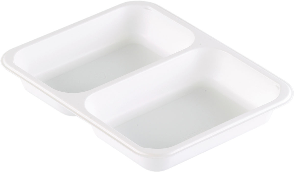 Duni PP-Schale Caterline 2-geteilt 227 x 178 x 32 mm