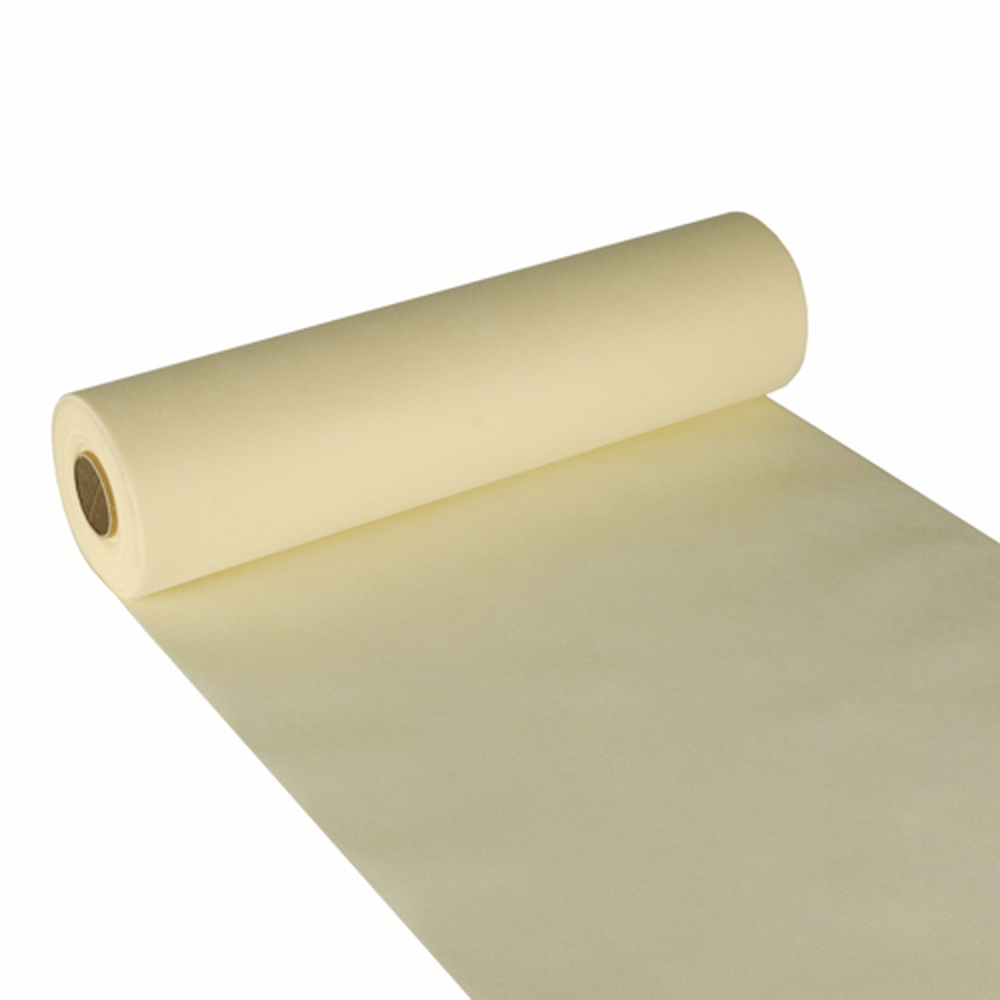 Papstar Tischläufer, stoffähnlich, Vlies "soft selection" 24 m x 40 cm creme
