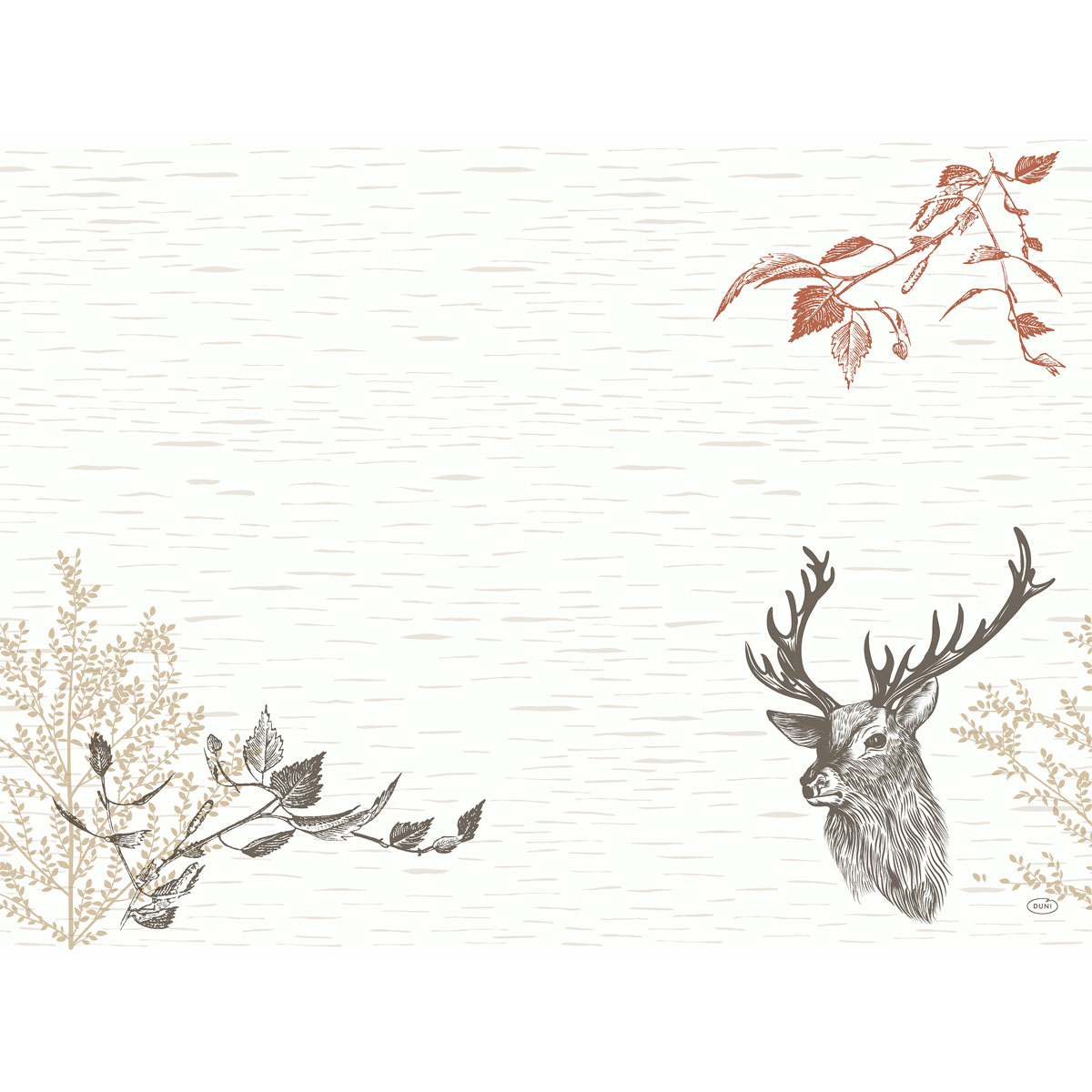 Duni Tischsets 47 x 40 cm Wood & Deer
